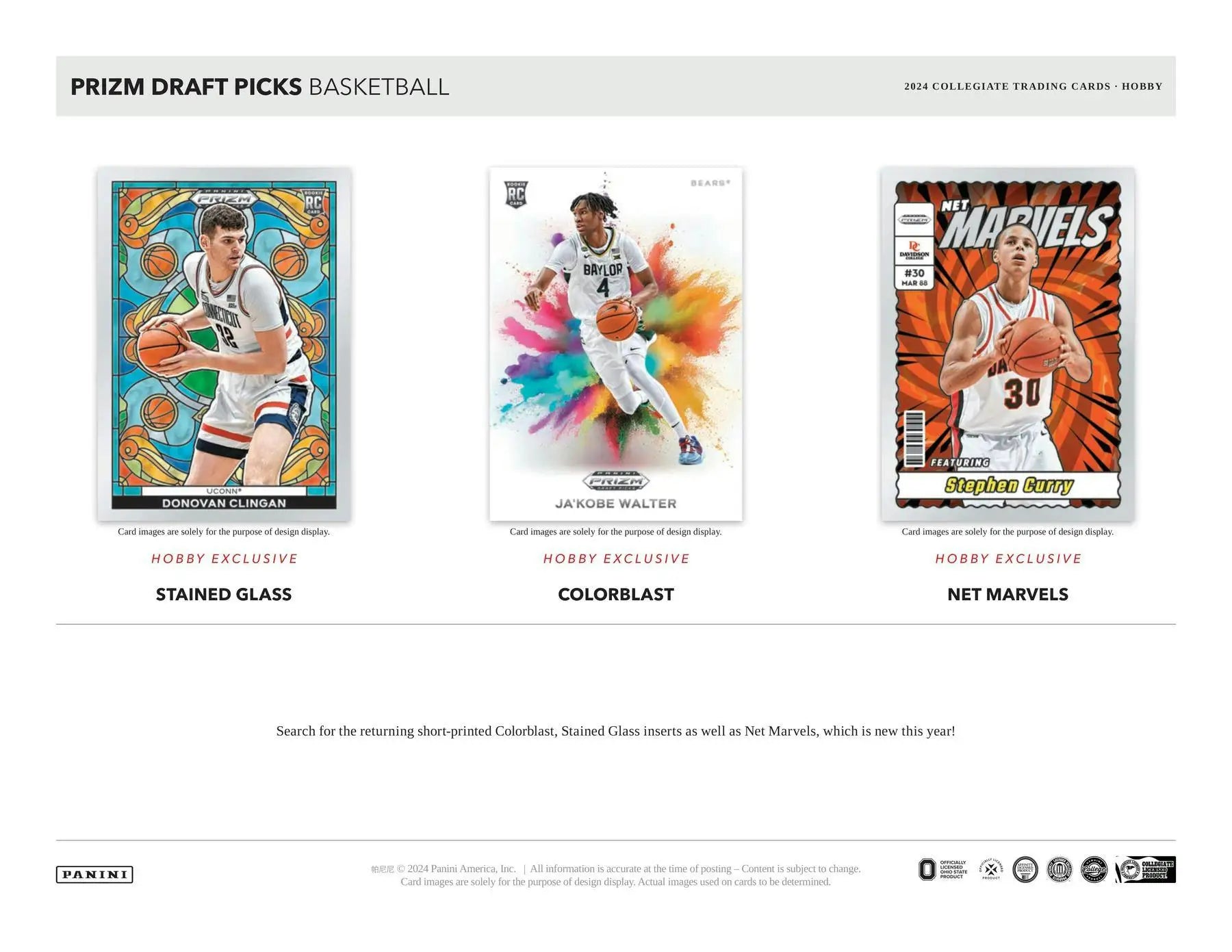Basketball trading cards from 2024-25 Panini Prizm Draft Hobby Box with four autographs