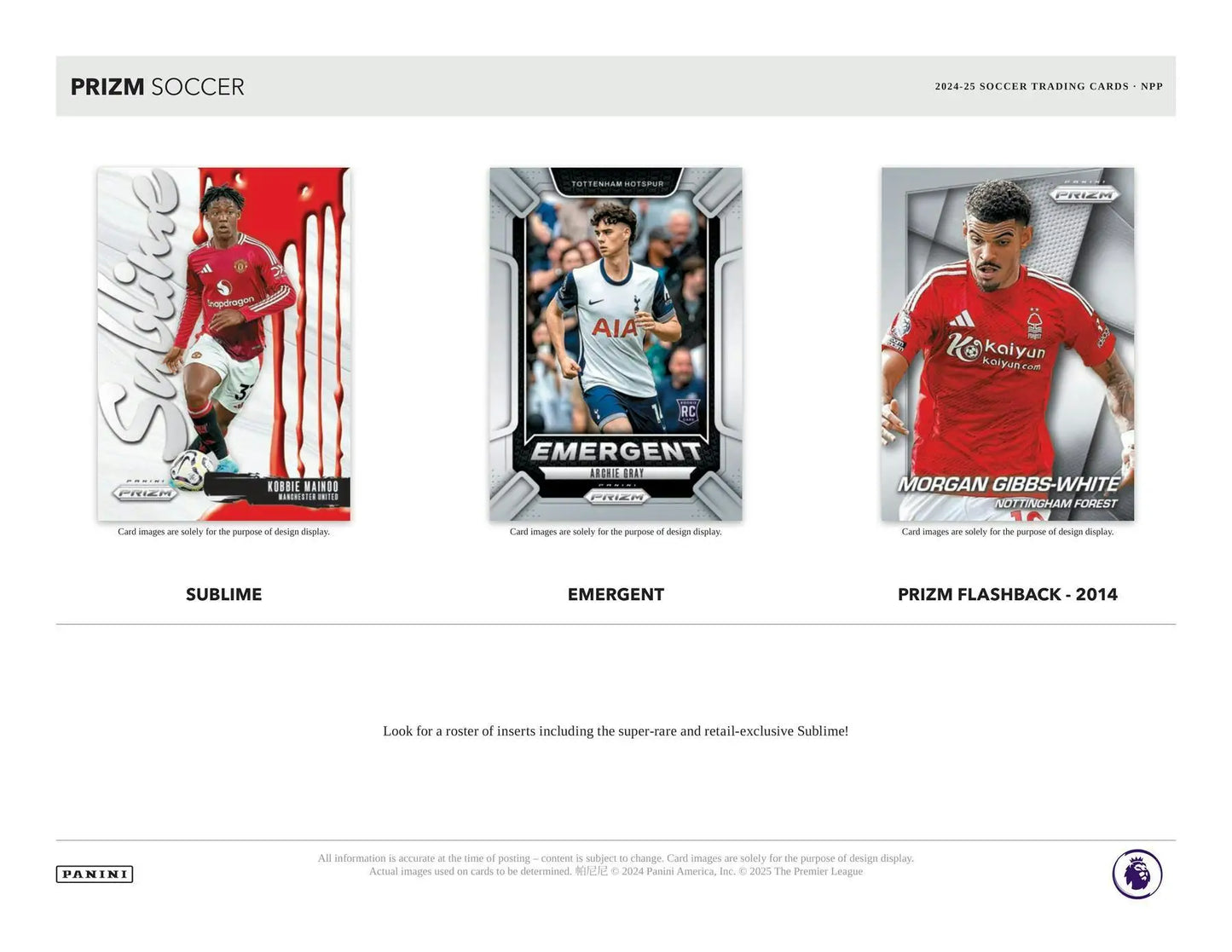Soccer trading cards with Pink Mosaic Prizms from 2024-25 Panini Prizm EPL Blaster Box