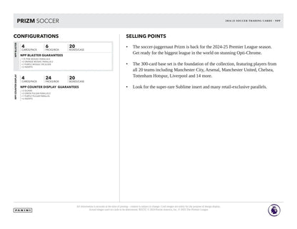 Prizm Soccer 2024-25 Panini Prizm Premier League pink mosaic prizms blaster box