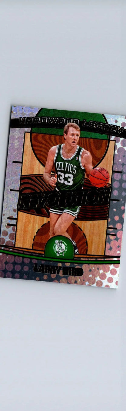 Larry Bird basketball trading card from 2024-25 Panini Revolution Bird Hardwood Legacy