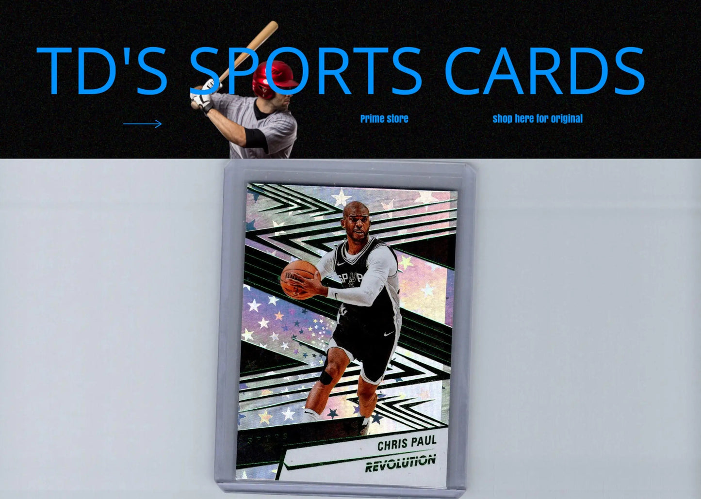 Chris Paul Revolution basketball card featuring Draymond Green Red Astro design