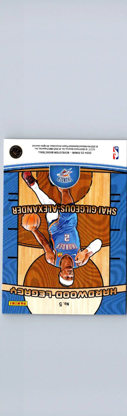 Shaigelous Alexander basketball trading card from Panini Revolution Hardwood Legacy series