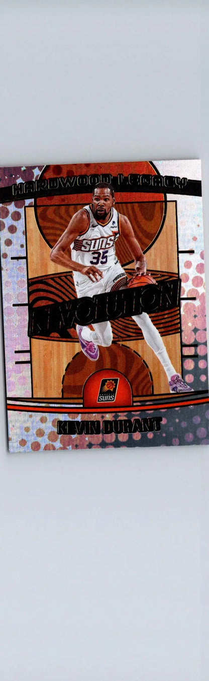Basketball trading card featuring Kevin Durant from 2024-25 Panini Revolution Durant Hardwood Legacy