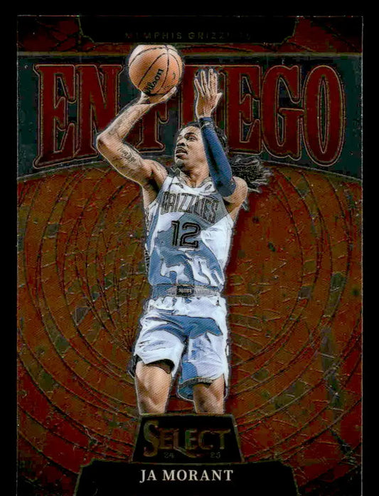 2024-25 Panini Select Ja Morant Memphis Grizzlies basketball card En Fuego