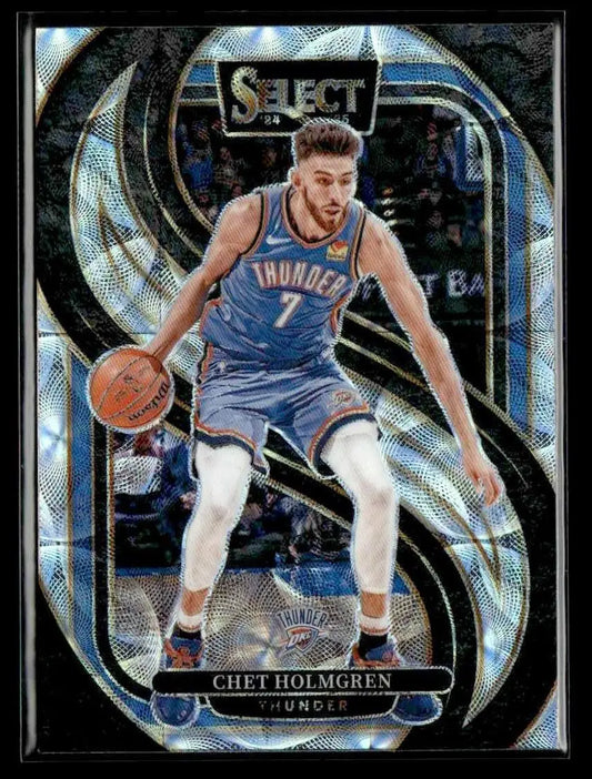 Chet Holmgren basketball card from Panini Select Scope Prizm 2024-25 series