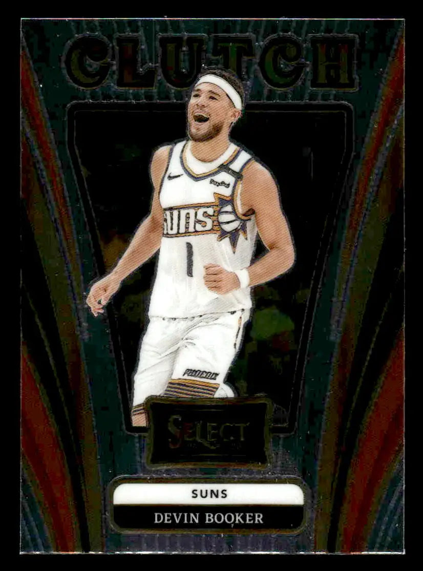 Devin Booker basketball card from Panini Select 2024-25 Phoenix Suns collectible