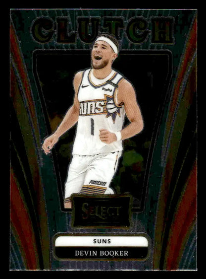 Devin Booker basketball card from Panini Select 2024-25 Phoenix Suns collectible