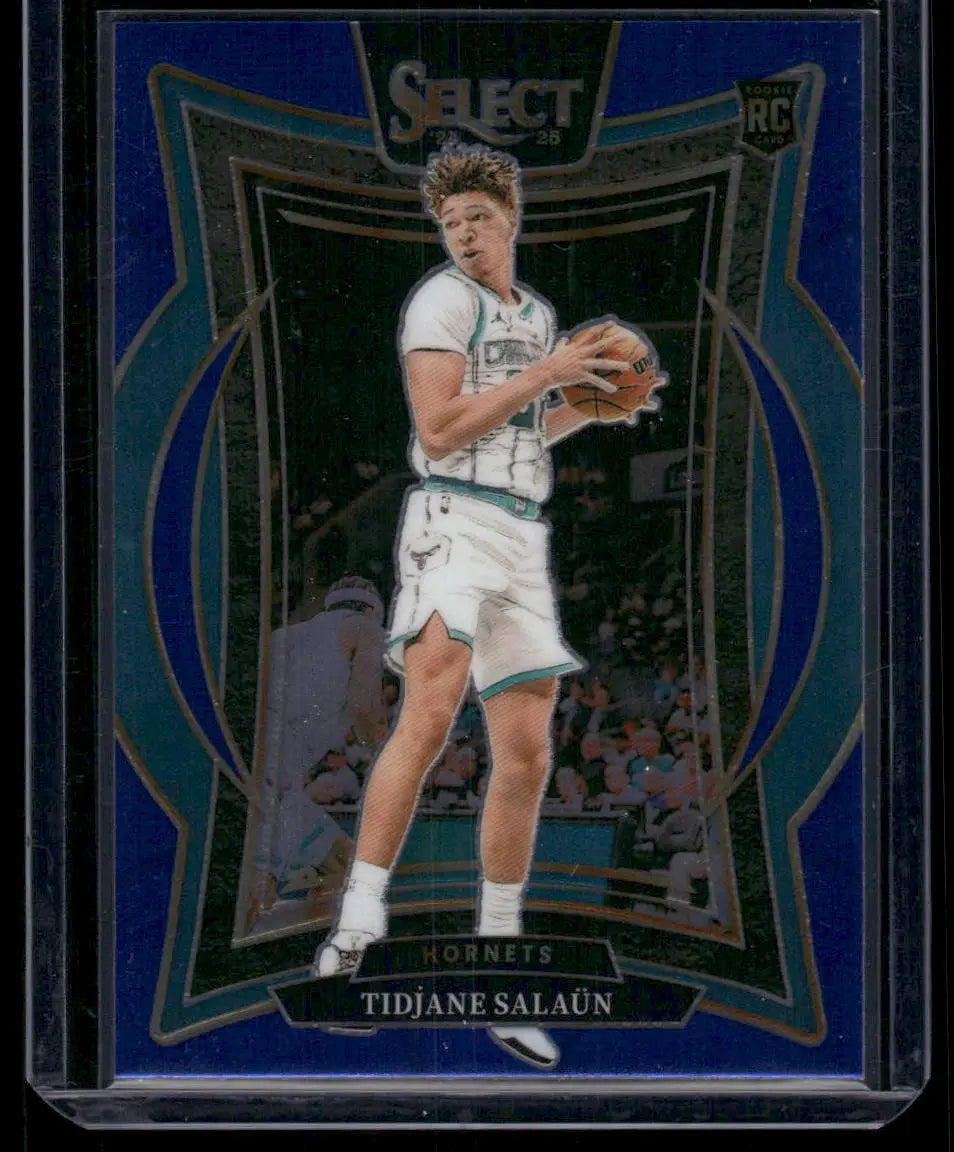 2024-25 Panini Select Basketball Tidjane Salaün #95 Concourse Blue RC Basketball - Basketball Card