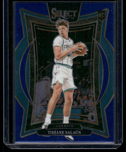 2024-25 Panini Select Basketball Tidjane Salaün #95 Concourse Blue RC Basketball - Basketball Card