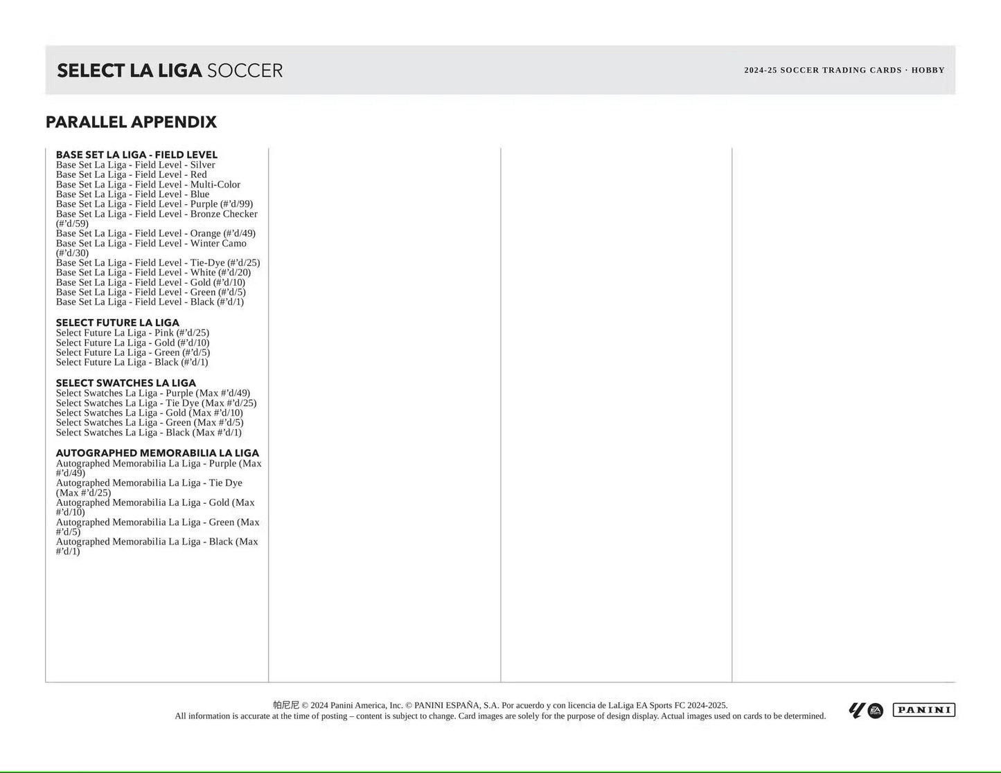 2024-25 Panini Select La Liga Soccer Hobby Box