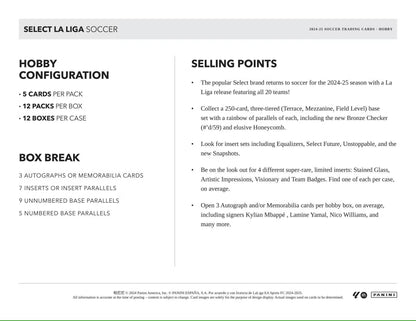 2024-25 Panini Select La Liga Soccer Hobby Box