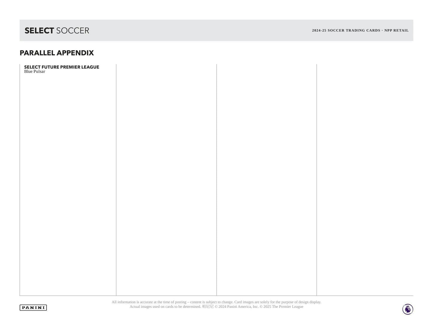 2024-25 Panini Select Premier League EPL Soccer 6-Pack Blaster Box