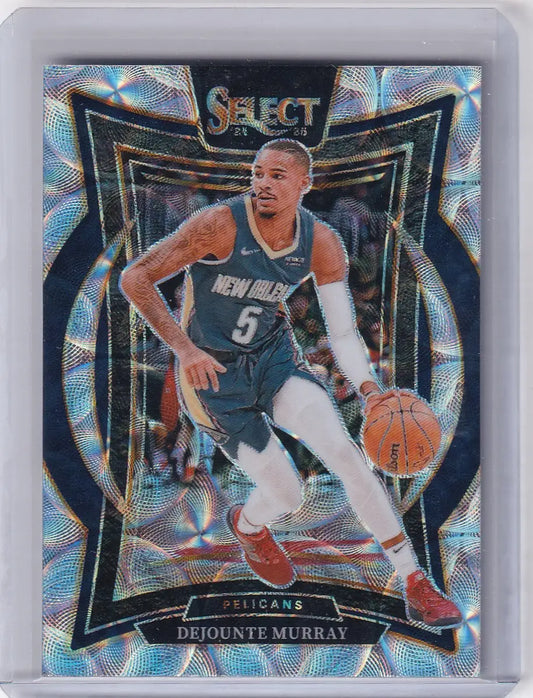 Dejounte Murray basketball card from 2024-25 Panini Select Prizm collection