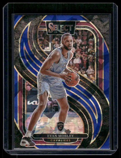 2024-25 Panini Select Prizm Evan Mobley #112 Premier Level Cracked Ice - Sports Card