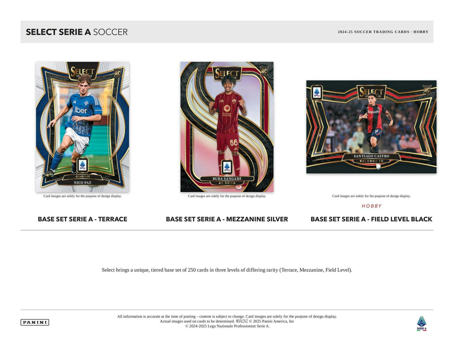 2024-25 Panini Select Serie A Soccer Hobby Box