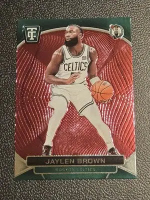 Jaylen Brown basketball card from Panini Totally Certified 2024-25 with Jaylen Brown Mirror
