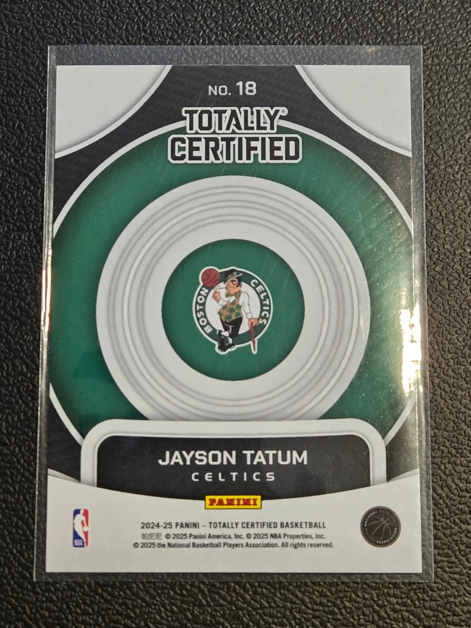 Jayson Tatum basketball card from Panini Totally Certified 2024-25 On Target series