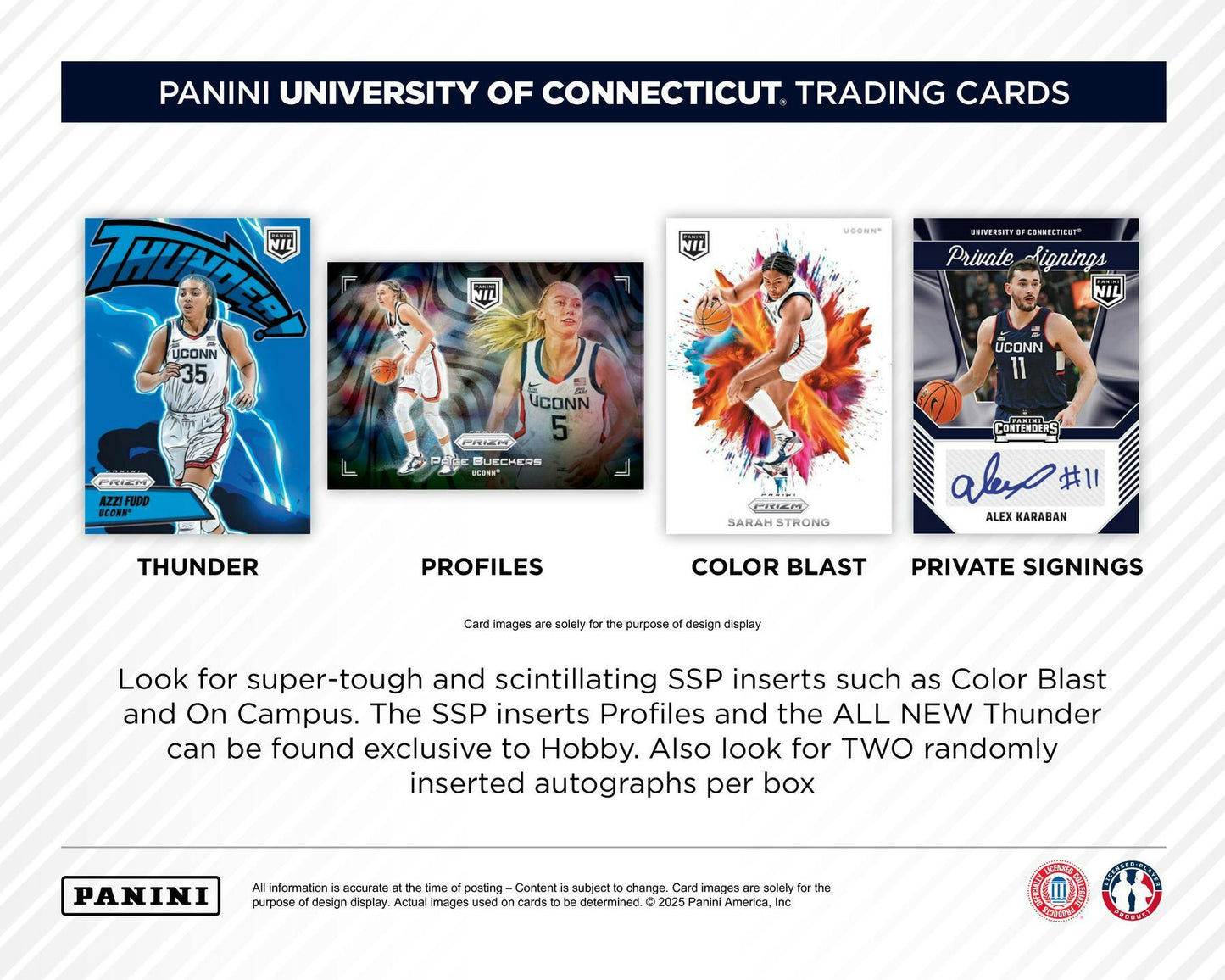 2024-25 Panini UConn Collegiate Basketball Hobby Box