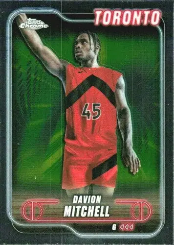 2024-25 Topps Chrome Davion Mitchell basketball card with original gloss and NM-MT condition