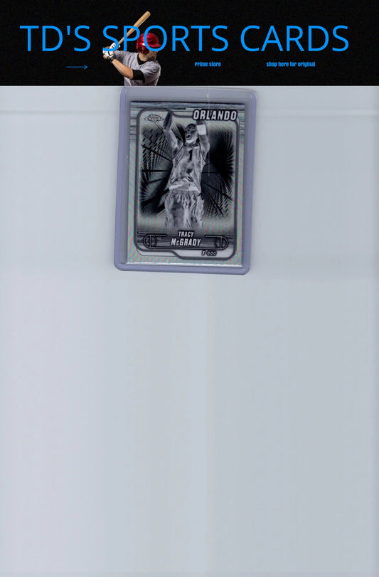 Tracy McGrady Orlando basketball card 2024-25 Topps Chrome #42 Tracy McGrady Negative Refractor