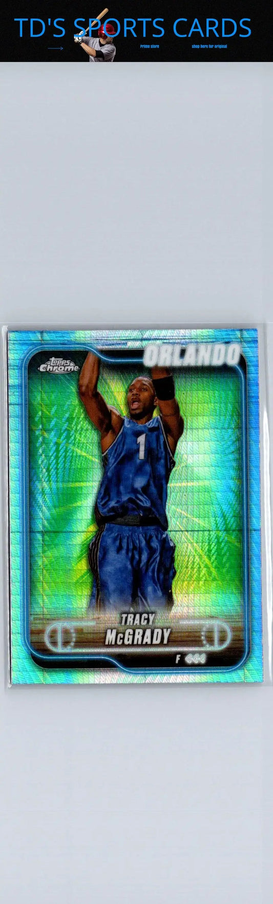 2024-25 Topps Chrome Tracy McGrady basketball card for collectors