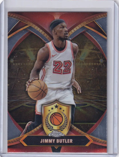 Jimmy Butler basketball card from 2024-25 Topps Chrome Ball of Duty set