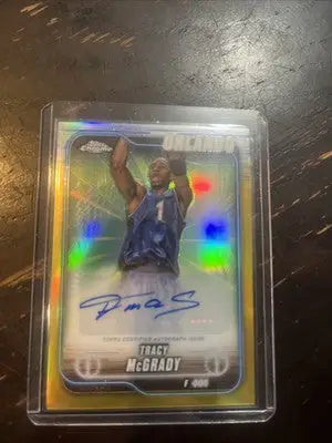 Autographed 2024-25 Topps Chrome Tracy McGrady basketball card /50 Orlando Magic