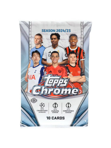 2024-25 Topps Chrome UEFA Club Competitions Soccer Hobby Box