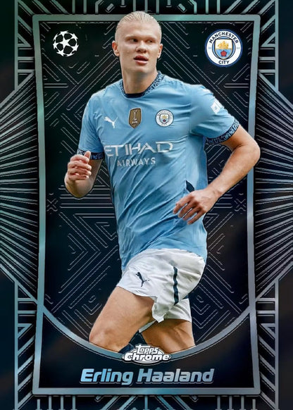 2024-25 Topps Chrome UEFA Club Competitions Soccer Hobby Box