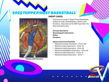 2024-25 Topps Finest Basketball Breaker Delight Box | Columbia Sports Cards
