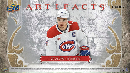 2024-25 Upper Deck Artifacts hockey trading card featuring Montreal Canadiens player in base set