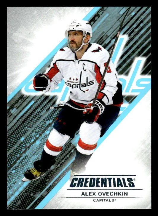 Alex Ovechkin hockey card from 2024-25 Upper Deck Credentials product