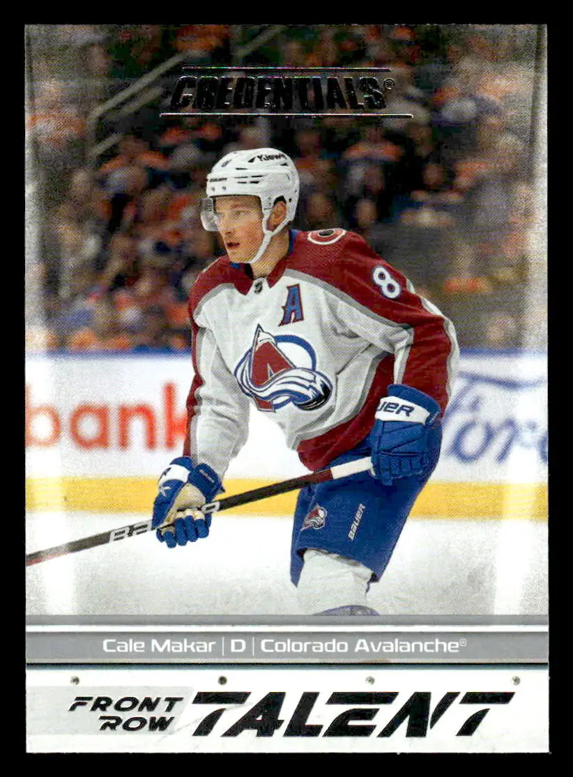 Cale Makar hockey card from 2024-25 Upper Deck Credentials series