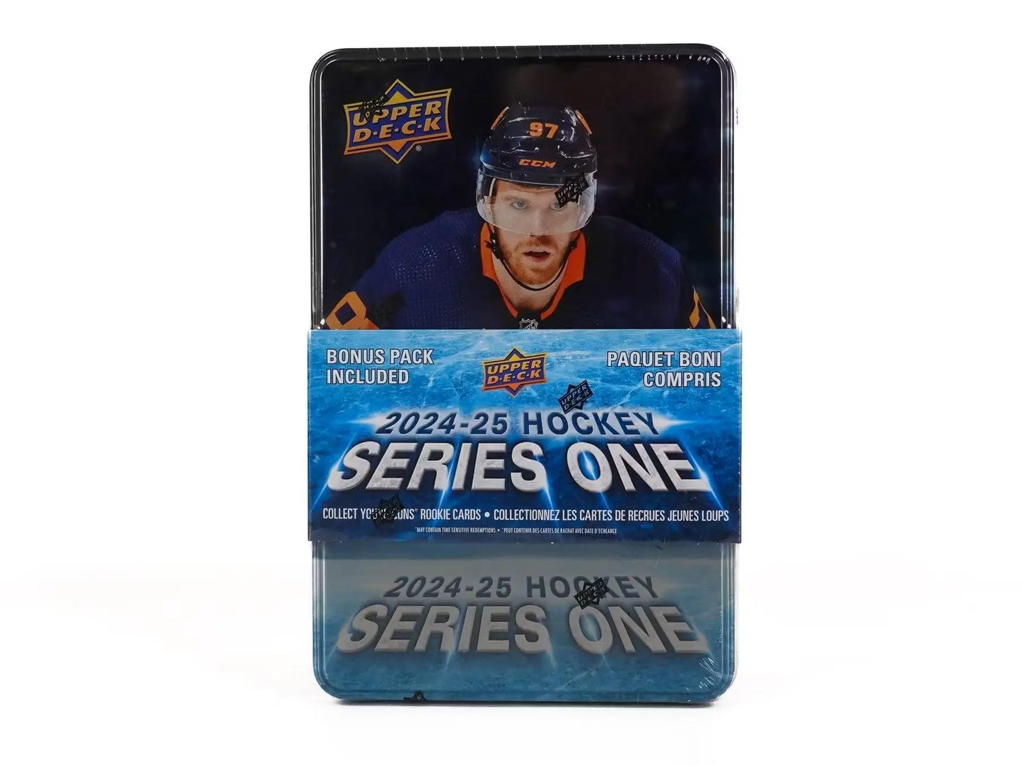 2024 25 Upper Deck Series 1 Hockey Tin with Young Guns Speckle Parallel base set
