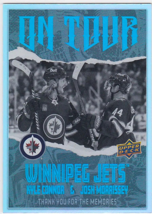 Hockey trading card featuring Tour Kyle Conner and Josh Morrisey from Upper Deck Series