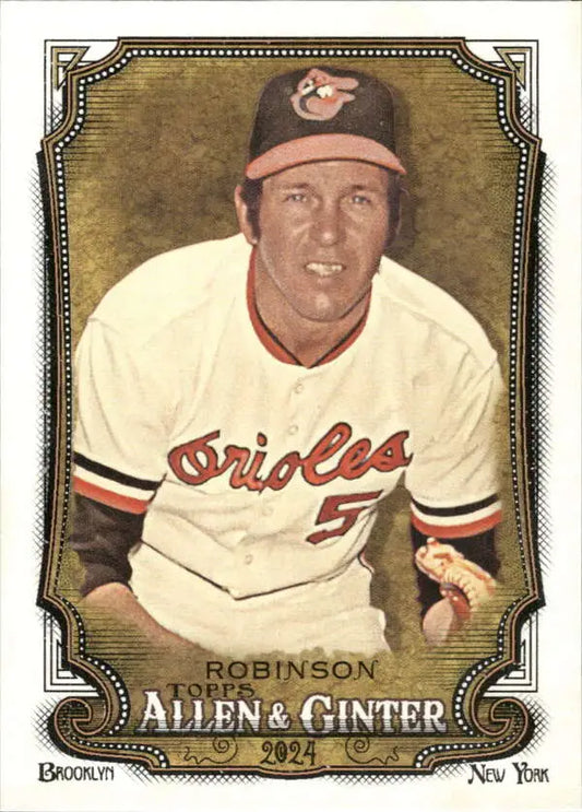 Vintage baseball card of Brooks Robinson in Baltimore Orioles home uniform