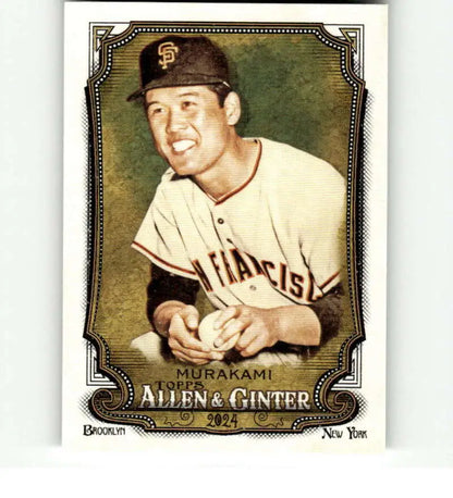 Masanori Murakami San Francisco Giants Baseball Card from the 2024 Allen & Ginter collection