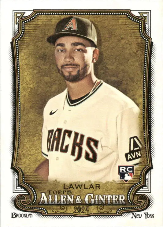 Jordan Lawlar Arizona Diamondbacks baseball card from the 2021 Allen & Ginter set