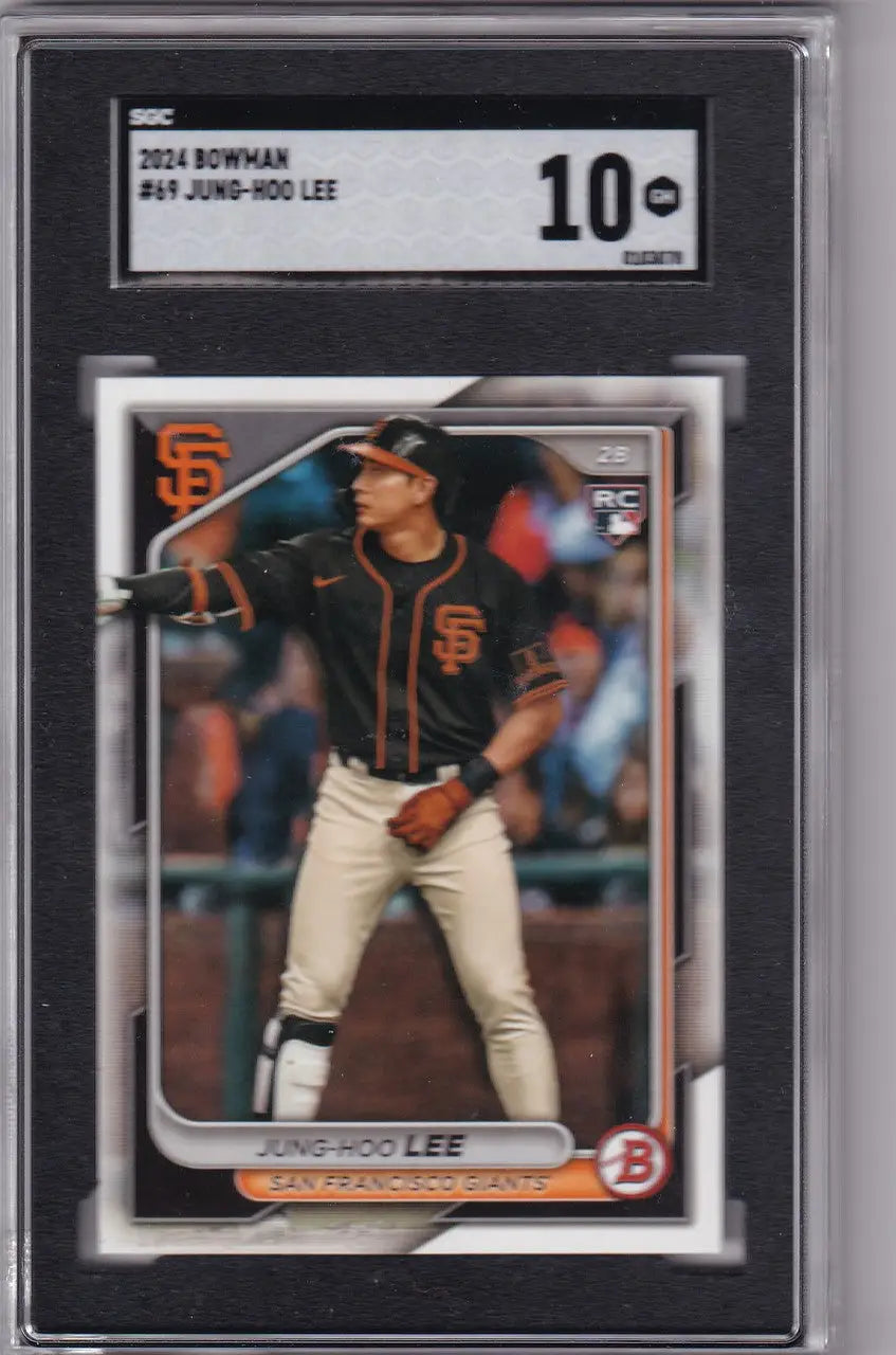 Graded Jung-Hoo Lee baseball card for San Francisco Giants, SGC 10 condition
