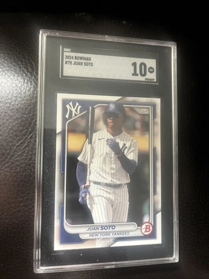 Graded Juan Soto baseball card 2024 Bowman #78 SGC 10 Gem Mint trading card