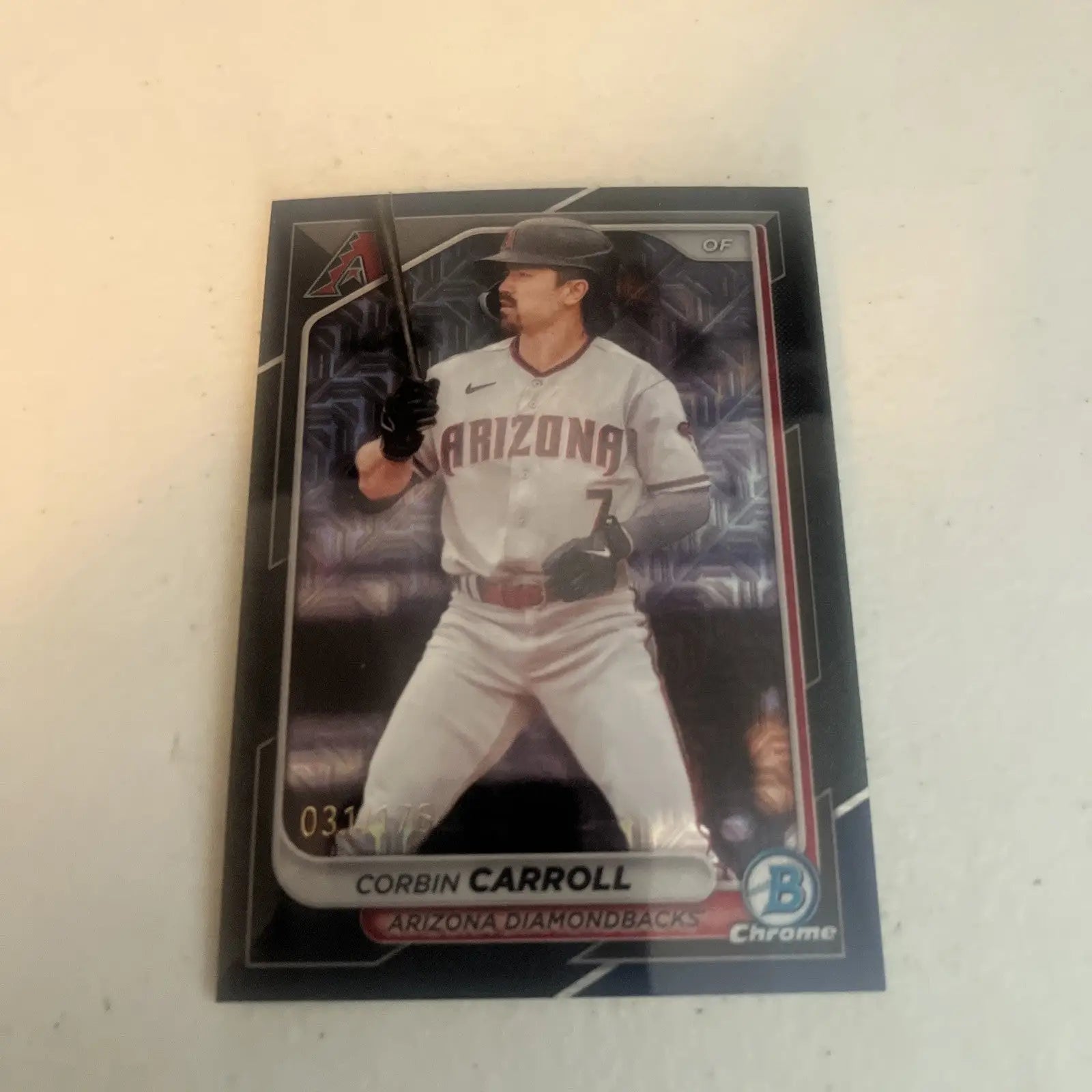 2024 Bowman Chrome #25 Corbin Carroll trading card limited to 175 copies