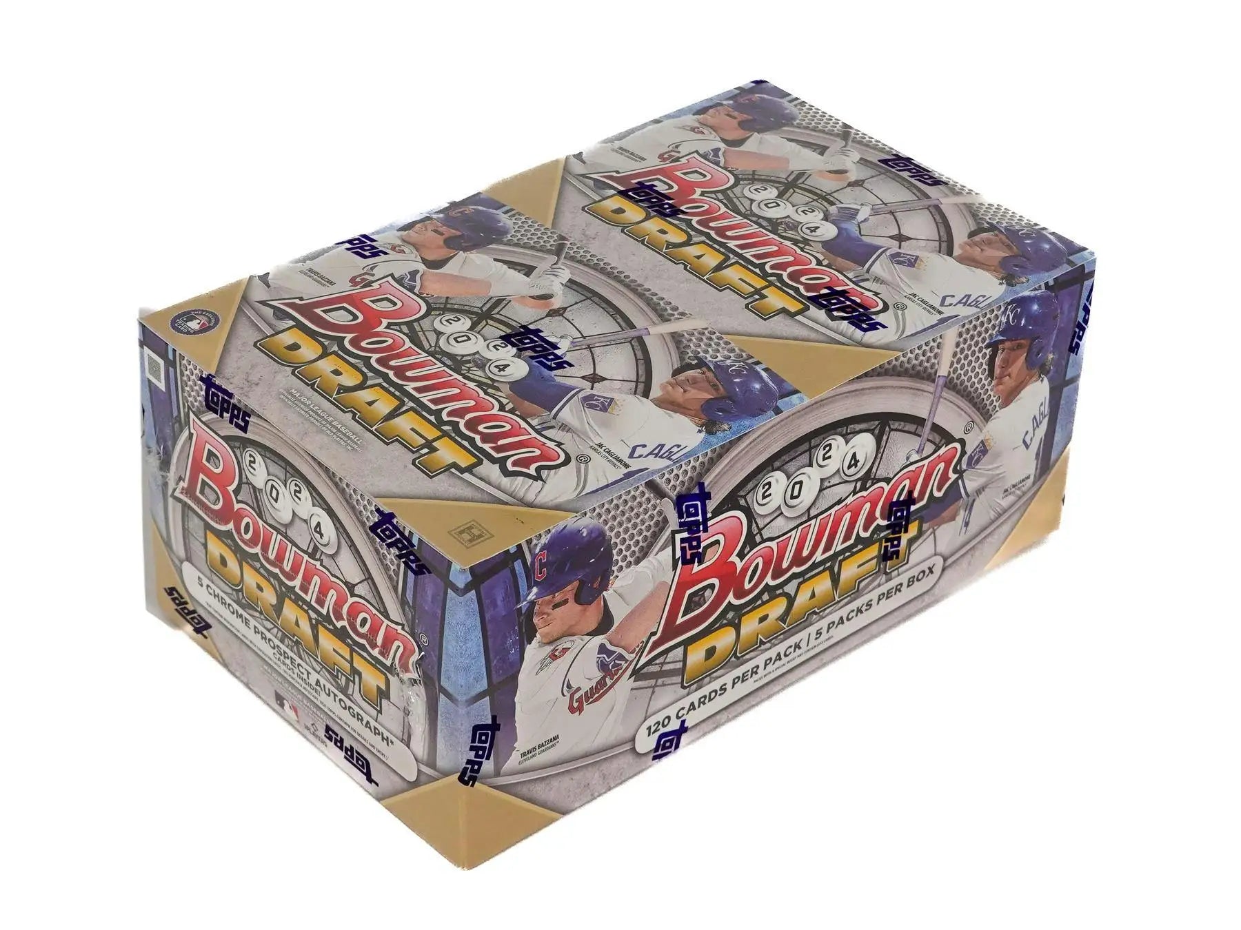 Sealed 2006 Bowman Draft baseball cards box featuring red and gold refractors and base set