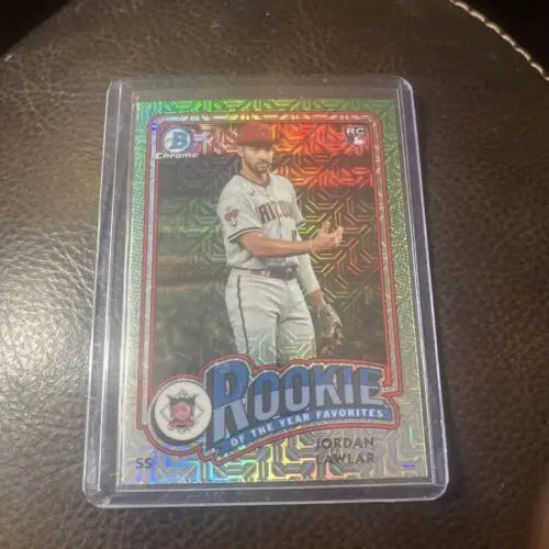 2024 Bowman Mega Box Jordan Lawler RC #ROY-7 Green Mojo Refractor AZ Dbacks Card