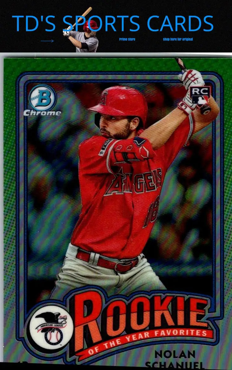 Baseball card of Nolan Schanuel Rookie of the Year Favorites 2024 Bowman #ROY-9