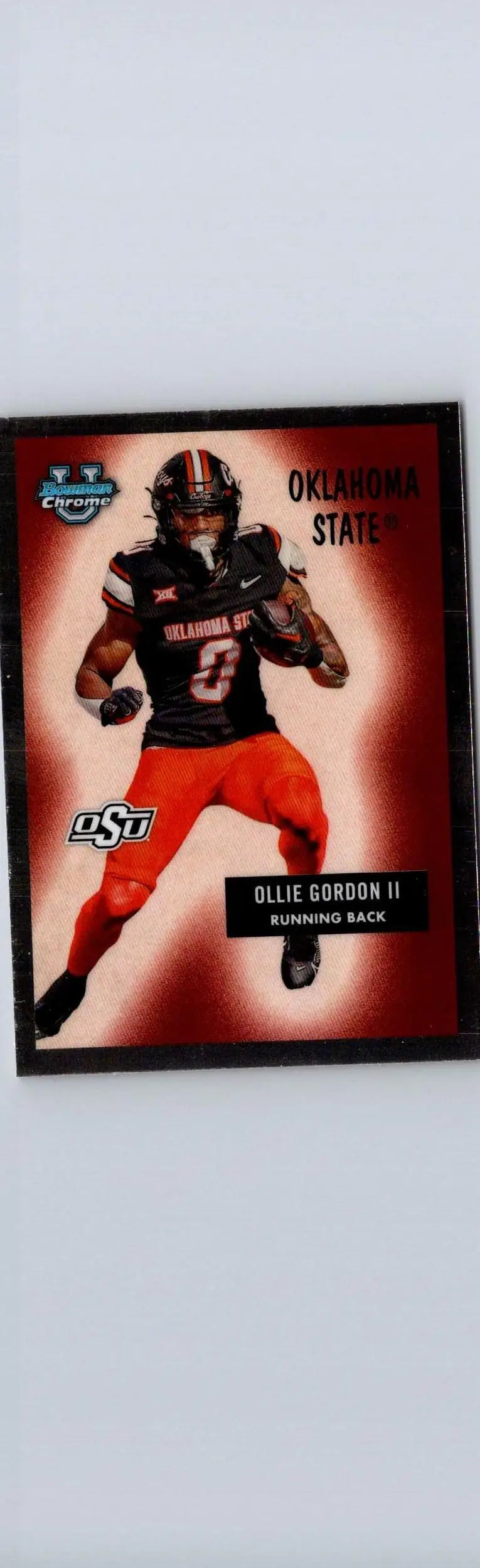 Ollie Gordon II football card from 2024 Bowman University Chrome collection