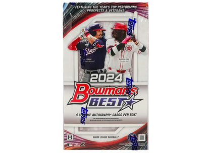 2024 Bowman’s Best Baseball Hobby Box with refractor parallel and mini-diamond refractor parallel