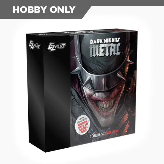 Dark Nights Metal collector’s box set featuring menacing Batman-Who-Laughs design for CZPlus