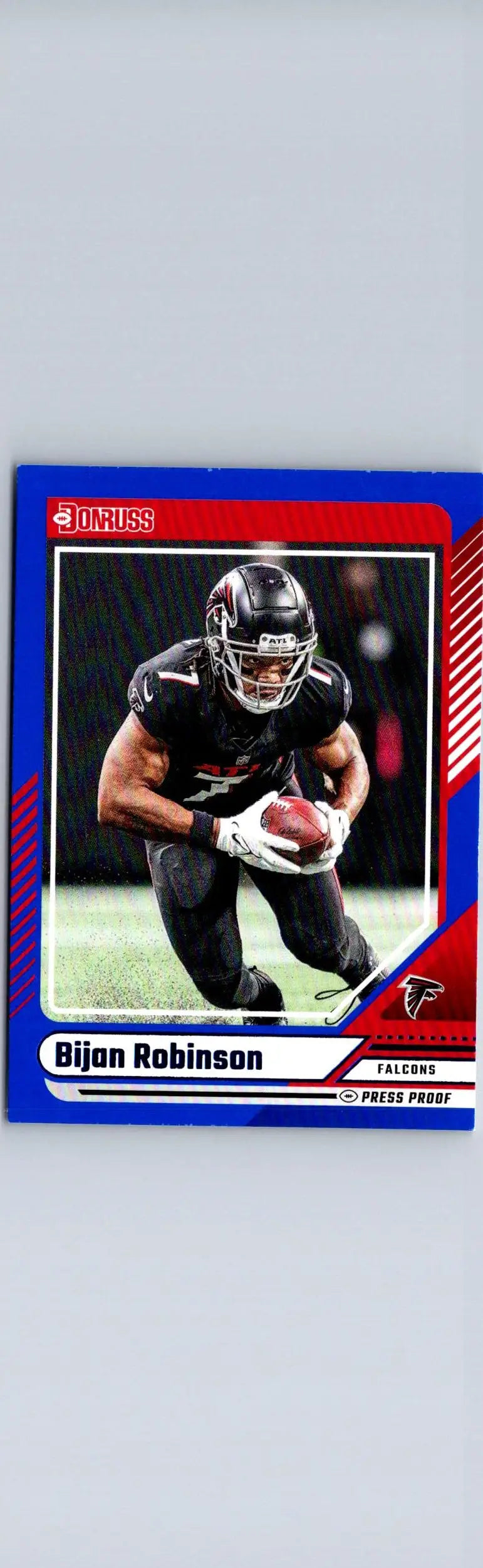2024 Donruss Bijan Robinson Press Proof Blue football card