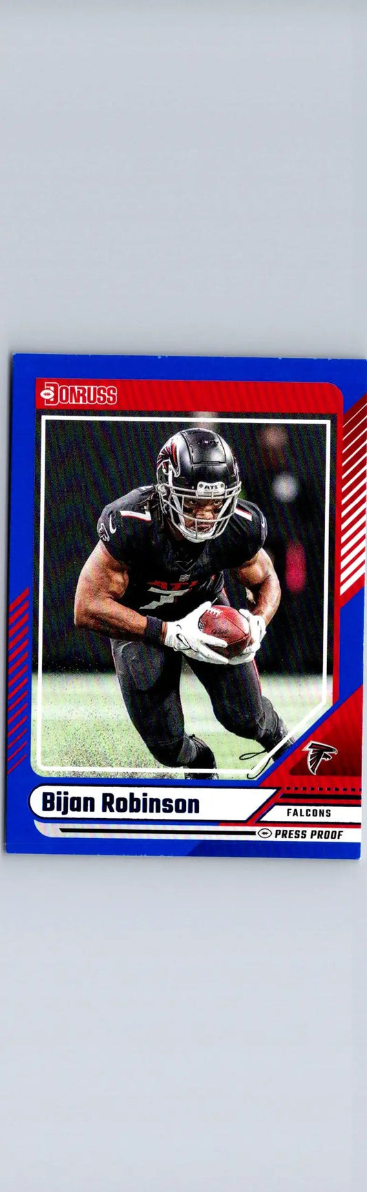2024 Donruss Bijan Robinson Press Proof Blue football card