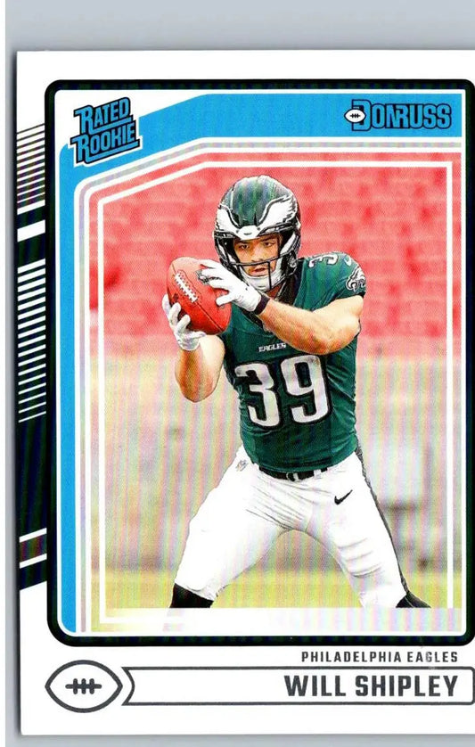 2024 Donruss Will Shipley football card displayed in product listing